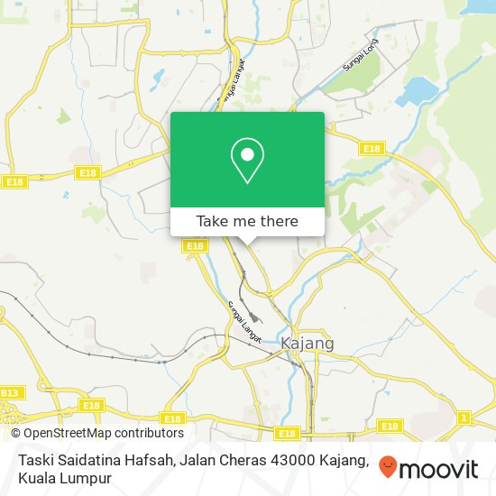 Taski Saidatina Hafsah, Jalan Cheras 43000 Kajang map