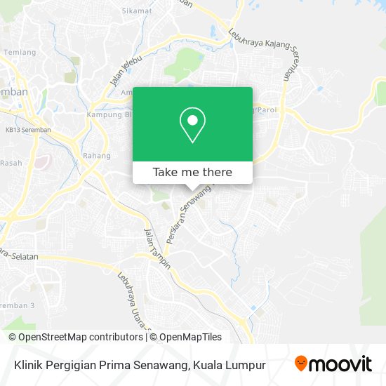 Cara Ke Klinik Pergigian Prima Senawang Di Seremban Menggunakan Bis Atau Kereta