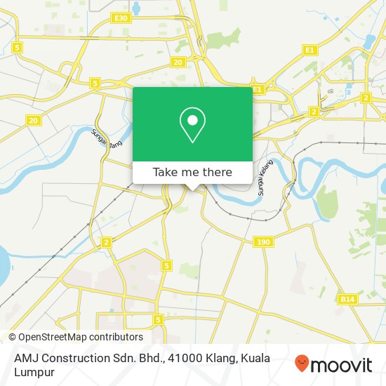 Peta AMJ Construction Sdn. Bhd., 41000 Klang