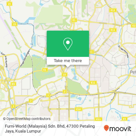 Peta Furni-World (Malaysia) Sdn. Bhd, 47300 Petaling Jaya