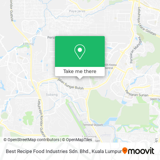 Best Recipe Food Industries Sdn. Bhd. map