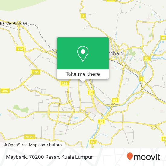 Maybank, 70200 Rasah map