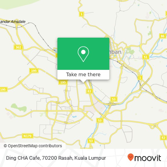 Ding CHA Cafe, 70200 Rasah map