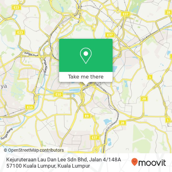 Kejuruteraan Lau Dan Lee Sdn Bhd, Jalan 4 / 148A 57100 Kuala Lumpur map