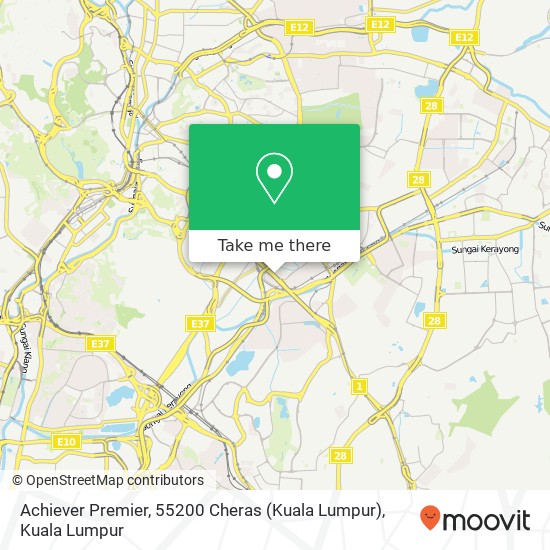 Achiever Premier, 55200 Cheras (Kuala Lumpur) map
