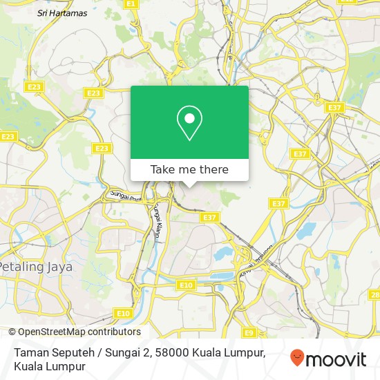 Taman Seputeh / Sungai 2, 58000 Kuala Lumpur map