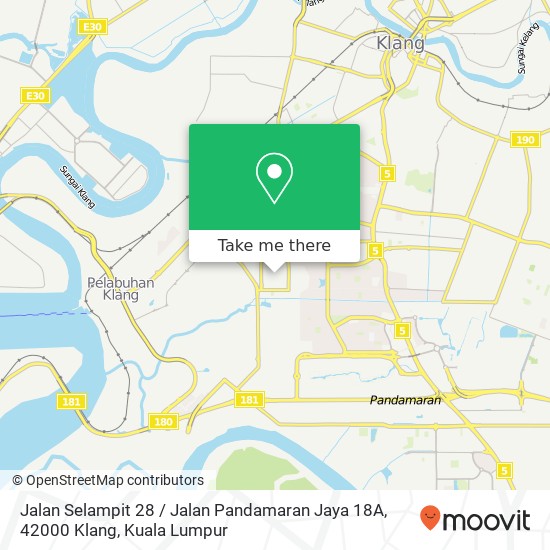 Jalan Selampit 28 / Jalan Pandamaran Jaya 18A, 42000 Klang map