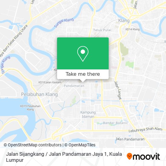 Peta Jalan Sijangkang / Jalan Pandamaran Jaya 1