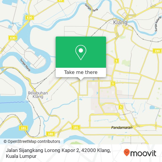 Peta Jalan Sijangkang Lorong Kapor 2, 42000 Klang