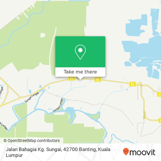 Peta Jalan Bahagia Kg. Sungai, 42700 Banting
