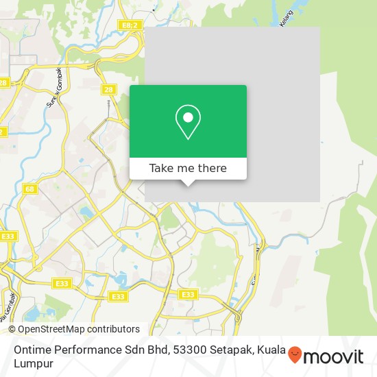 Ontime Performance Sdn Bhd, 53300 Setapak map