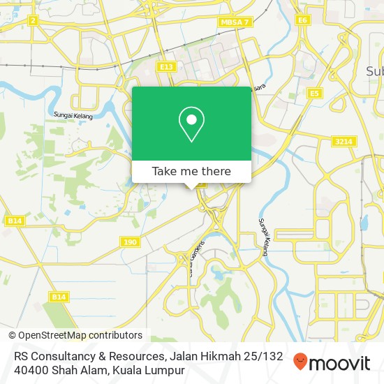 RS Consultancy & Resources, Jalan Hikmah 25 / 132 40400 Shah Alam map