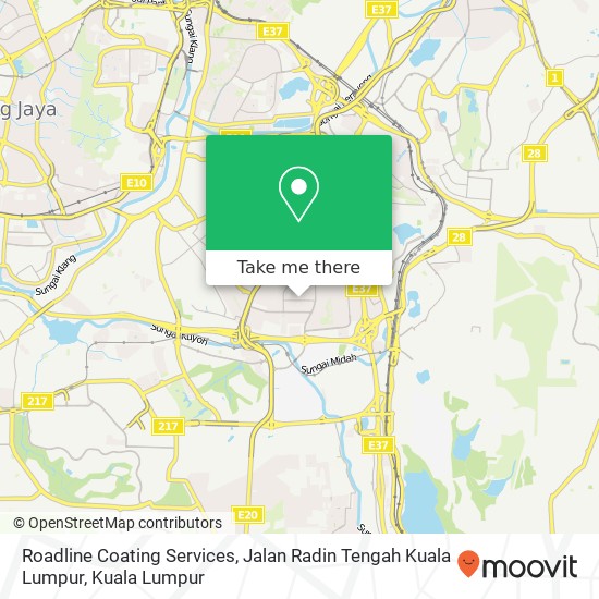 Roadline Coating Services, Jalan Radin Tengah Kuala Lumpur map
