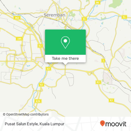 Pusat Salun Estyle map