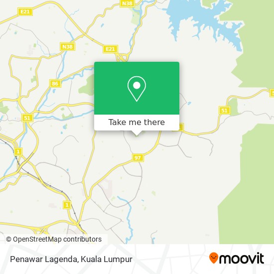 Penawar Lagenda map