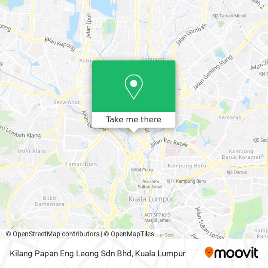 Kilang Papan Eng Leong Sdn Bhd map