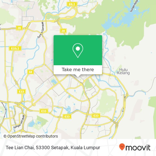 Tee Lian Chai, 53300 Setapak map