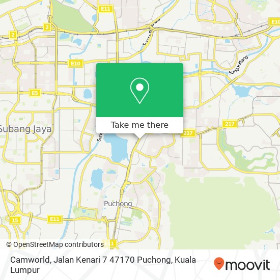 Camworld, Jalan Kenari 7 47170 Puchong map