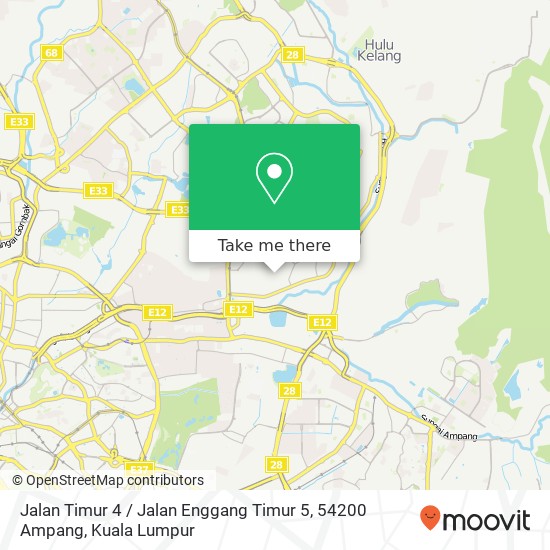 Jalan Timur 4 / Jalan Enggang Timur 5, 54200 Ampang map