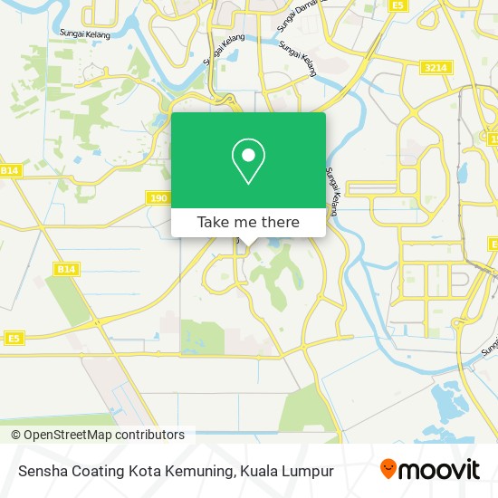 Sensha Coating Kota Kemuning map