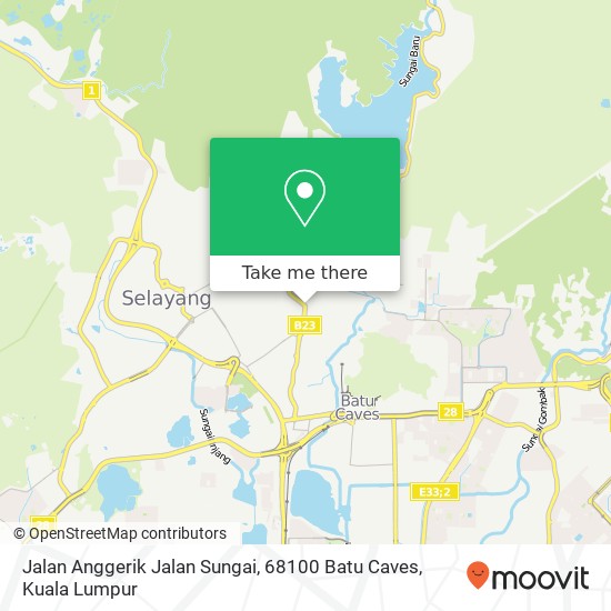 Jalan Anggerik Jalan Sungai, 68100 Batu Caves map