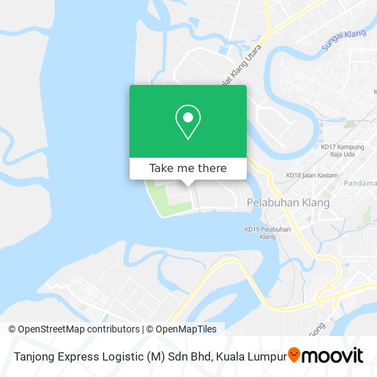 Peta Tanjong Express Logistic (M) Sdn Bhd