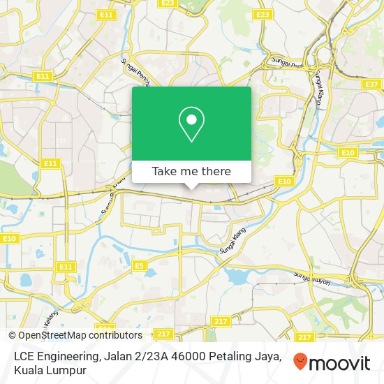 LCE Engineering, Jalan 2 / 23A 46000 Petaling Jaya map