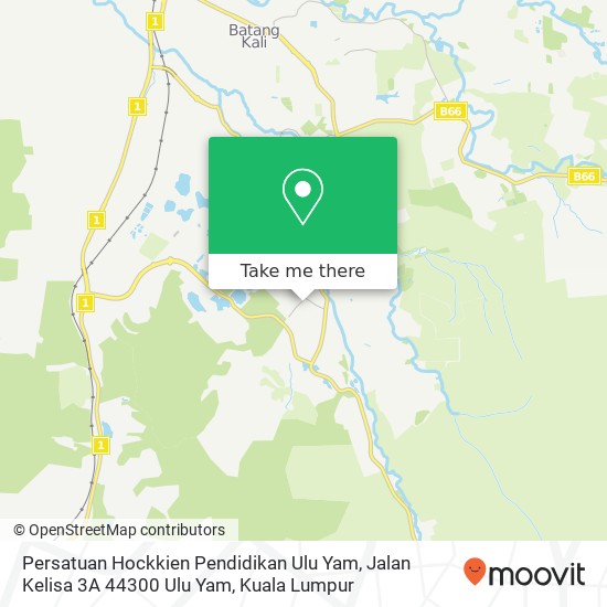 Persatuan Hockkien Pendidikan Ulu Yam, Jalan Kelisa 3A 44300 Ulu Yam map