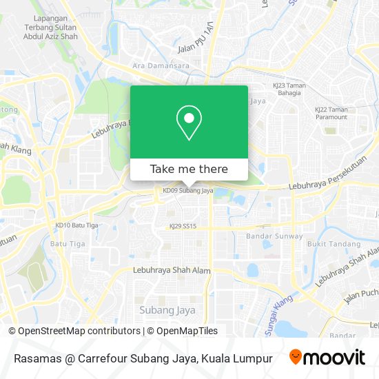 Rasamas @ Carrefour Subang Jaya map