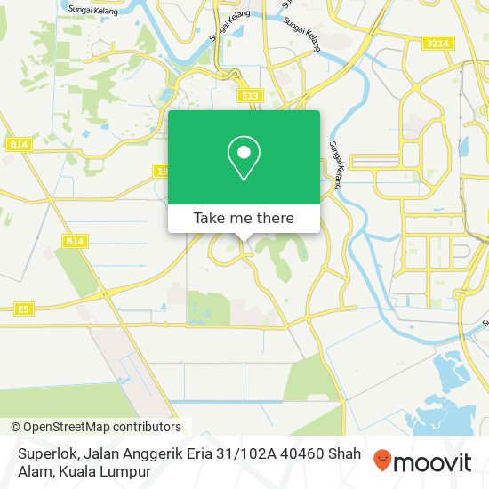 Superlok, Jalan Anggerik Eria 31 / 102A 40460 Shah Alam map