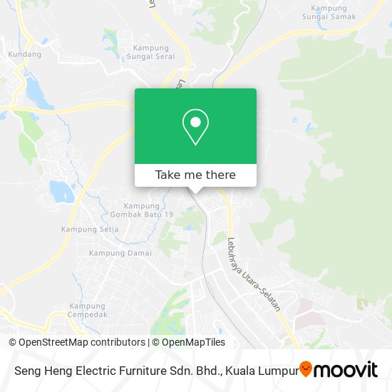 Peta Seng Heng Electric Furniture Sdn. Bhd.