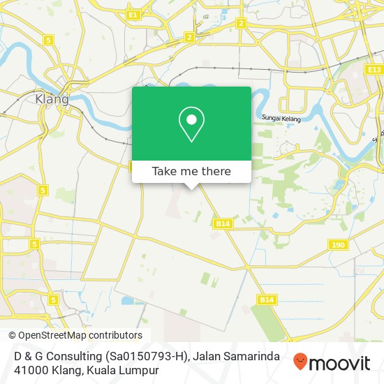 Peta D & G Consulting (Sa0150793-H), Jalan Samarinda 41000 Klang