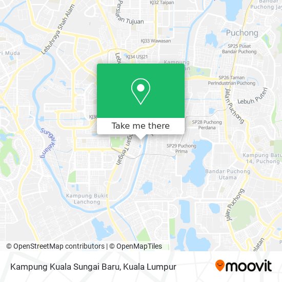 Kampung Kuala Sungai Baru map