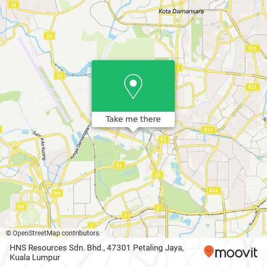 HNS Resources Sdn. Bhd., 47301 Petaling Jaya map