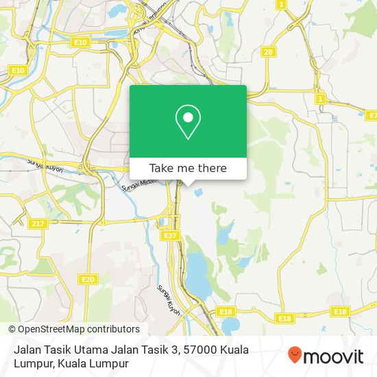 Jalan Tasik Utama Jalan Tasik 3, 57000 Kuala Lumpur map