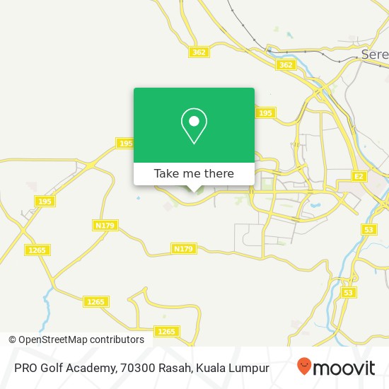 PRO Golf Academy, 70300 Rasah map