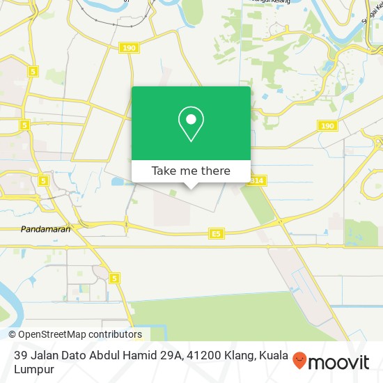 39 Jalan Dato Abdul Hamid 29A, 41200 Klang map