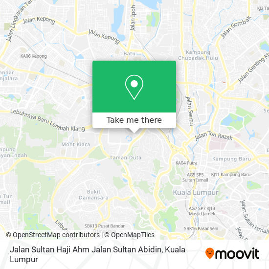 Jalan Sultan Haji Ahm Jalan Sultan Abidin map