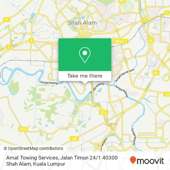 Amat Towing Services, Jalan Timun 24 / 1 40300 Shah Alam map