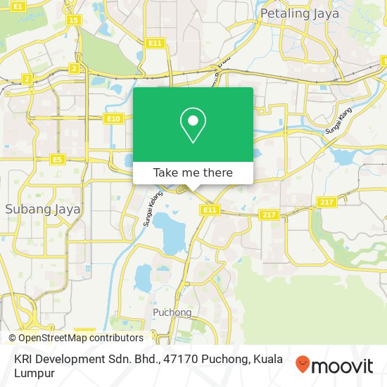 KRI Development Sdn. Bhd., 47170 Puchong map