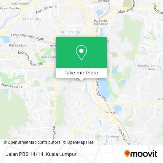 Jalan PBS 14/14 map