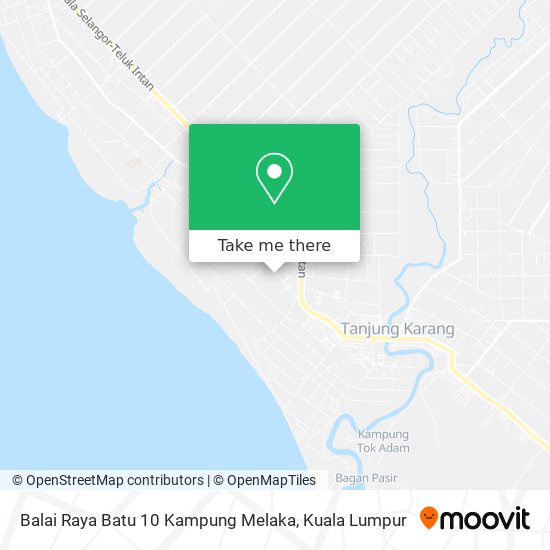 Peta Balai Raya Batu 10 Kampung Melaka