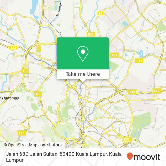 Jalan 68D Jalan Sultan, 50400 Kuala Lumpur map