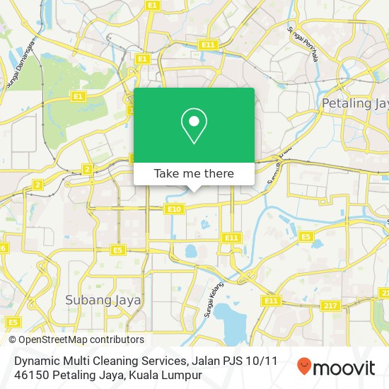 Dynamic Multi Cleaning Services, Jalan PJS 10 / 11 46150 Petaling Jaya map