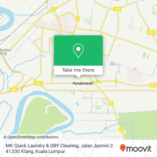 MK Quick Laundry & DRY Cleaning, Jalan Jasmin 2 41200 Klang map