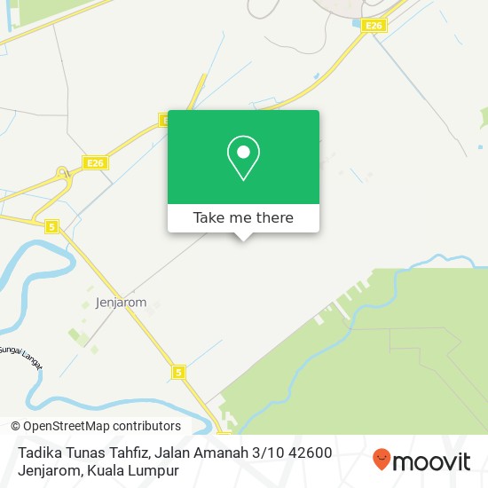 Tadika Tunas Tahfiz, Jalan Amanah 3 / 10 42600 Jenjarom map