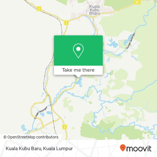 Peta Kuala Kubu Baru