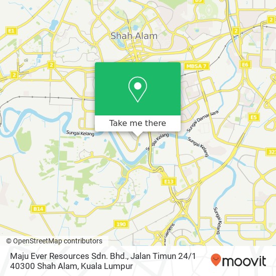 Maju Ever Resources Sdn. Bhd., Jalan Timun 24 / 1 40300 Shah Alam map