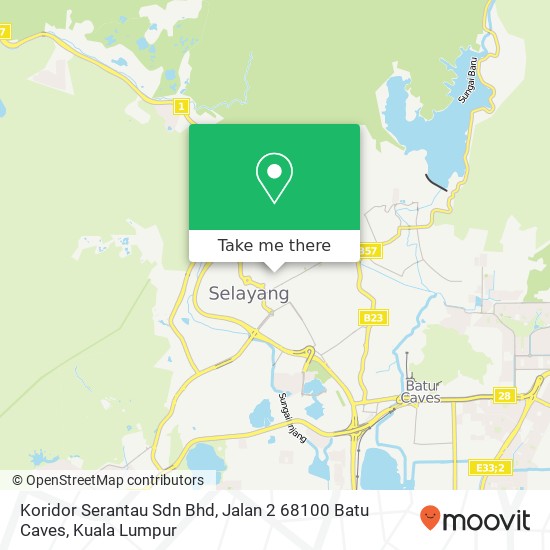Koridor Serantau Sdn Bhd, Jalan 2 68100 Batu Caves map