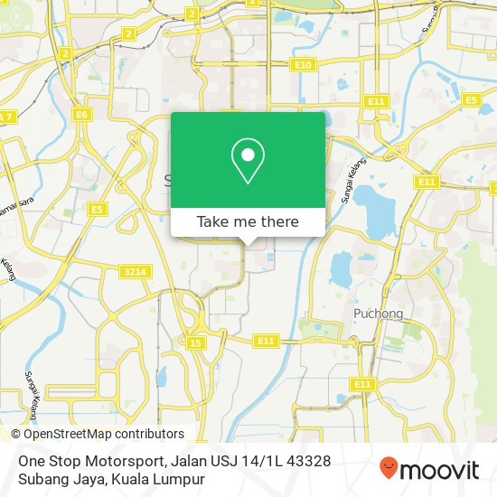 One Stop Motorsport, Jalan USJ 14 / 1L 43328 Subang Jaya map